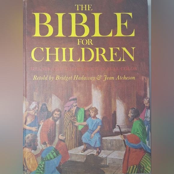 bible Other - The Bible for Children by Bridget Hadaway & Jean Atcheson Large Hardcover 1973